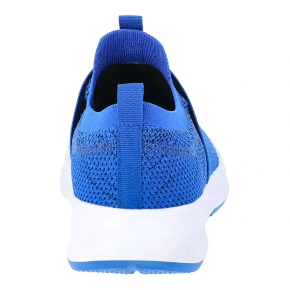 Athletic Works Mens Banded Flyknit Jogger Sneakers Blue Memory Foam‎ Shoes 9 NWT